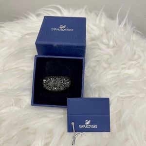 Swarovski Mini Chic Black & Gold Ring